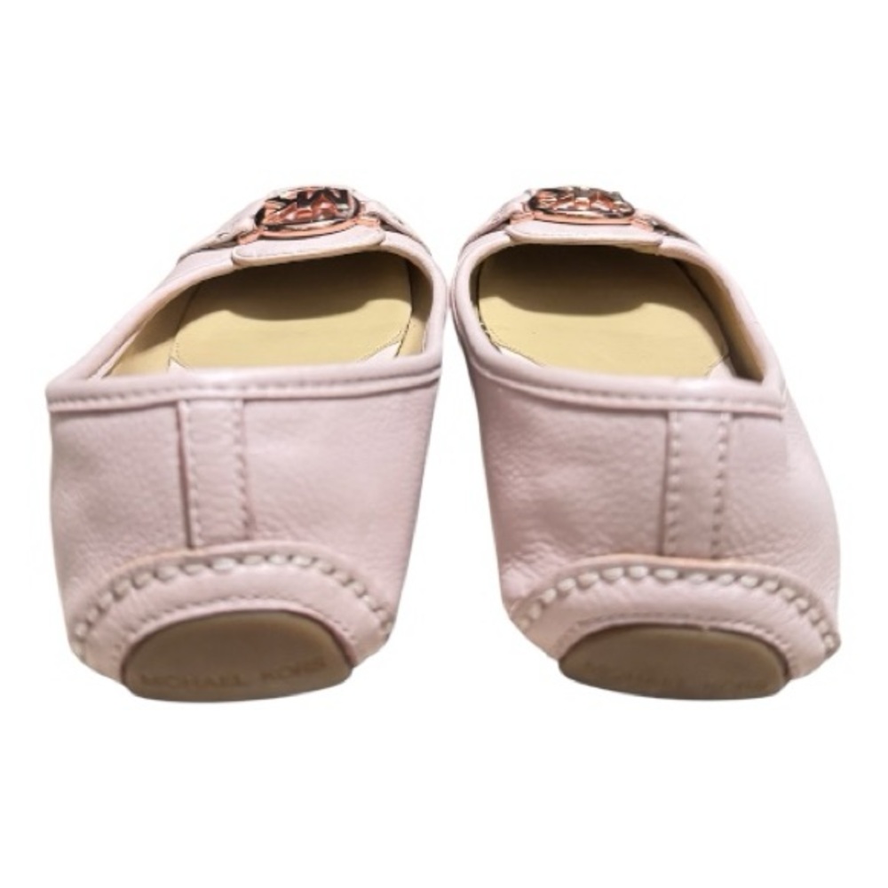 MICHAEL KORS Women's Leather Fulton Studded Logo Moccasin, Rose Gold, Sz 6.5 - Picture 5 of 8